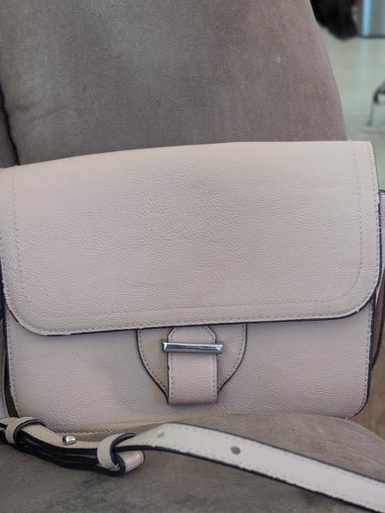 Pimkie Handbags - Pimkie Women's Leather Crossbody Bag in Light Blush